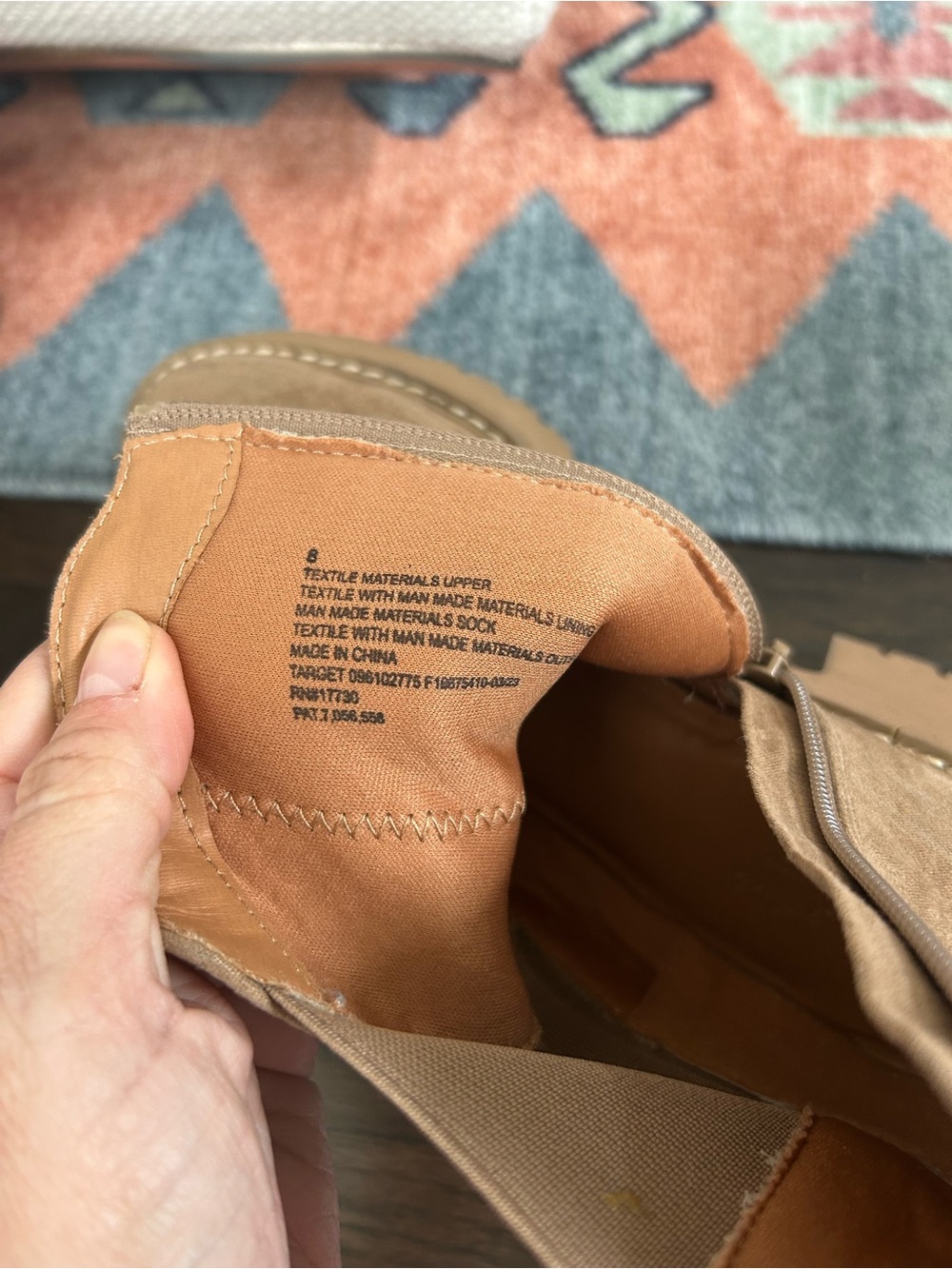 Universal Thread Tan Suede Platform Chelsea Boots - Picture 6 of 6